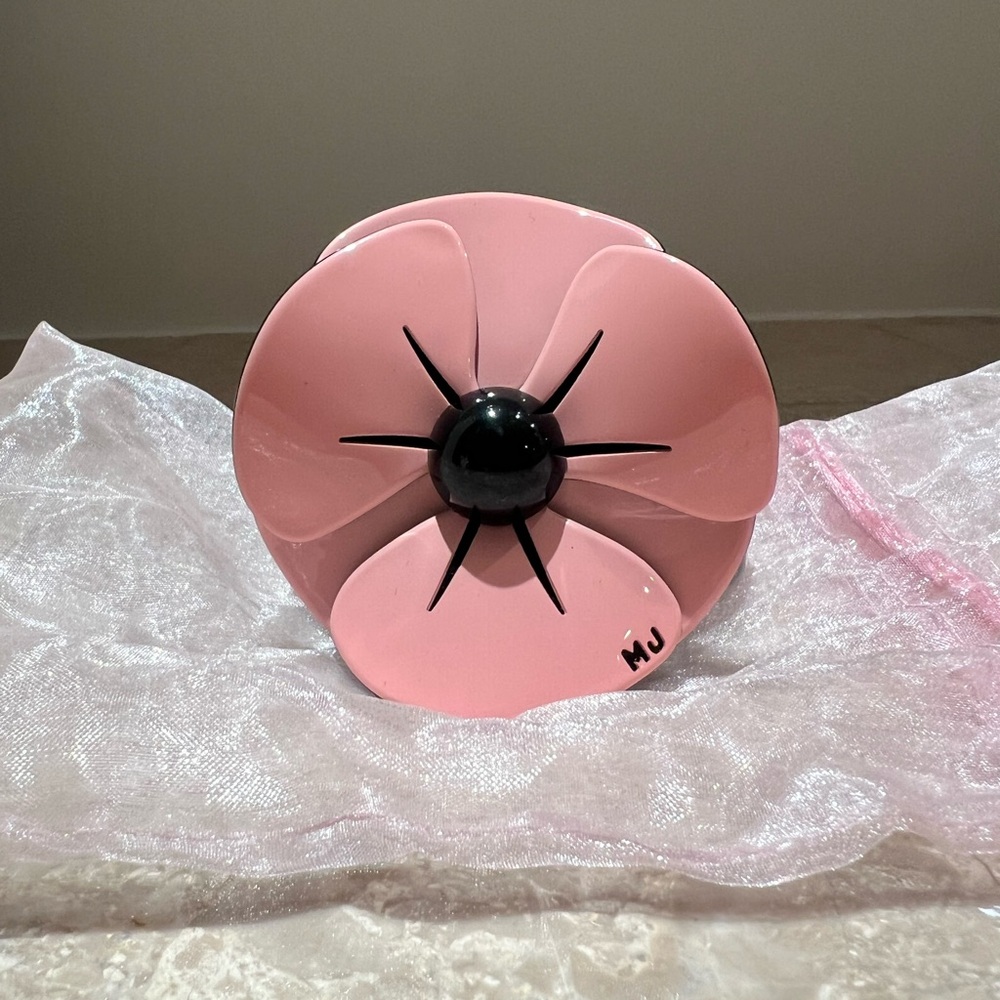 Rare Marc Jacobs Pink and Black Poppy Bracelet